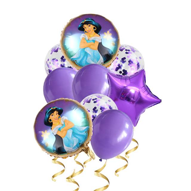 Zestaw balonów helowych z helem konfetti Baby Shower Elsa Disney Frozen Princess, dekoracje na imprezę urodzinową dla dzieci, prezent dla dziewczynki - Wianko - 3