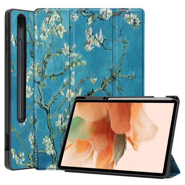 Etui składane z PU skóry i TPU z uchwytem na ołówek do Samsung Galaxy Tab S7 Plus i Tab S7 Fe - Wianko - 24