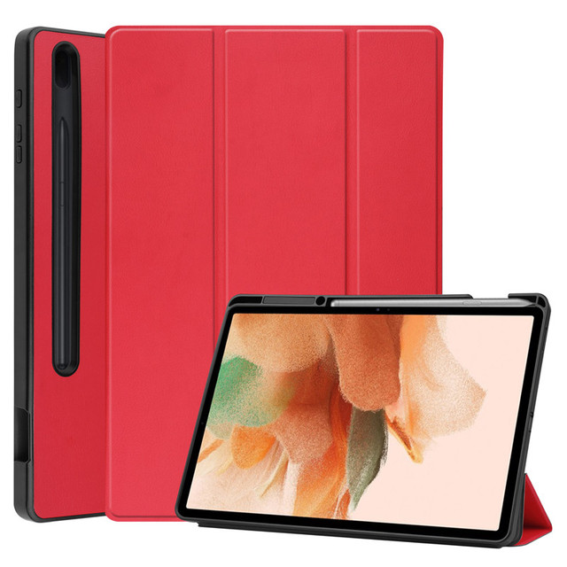 Etui składane z PU skóry i TPU z uchwytem na ołówek do Samsung Galaxy Tab S7 Plus i Tab S7 Fe - Wianko - 20