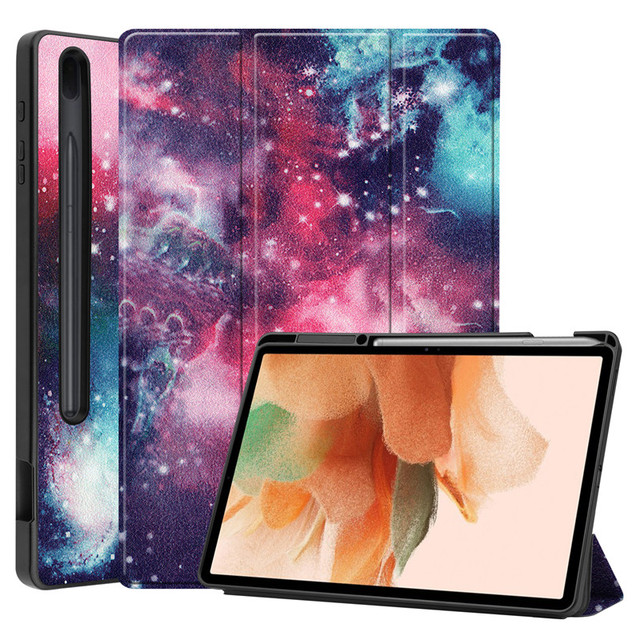 Etui składane z PU skóry i TPU z uchwytem na ołówek do Samsung Galaxy Tab S7 Plus i Tab S7 Fe - Wianko - 22