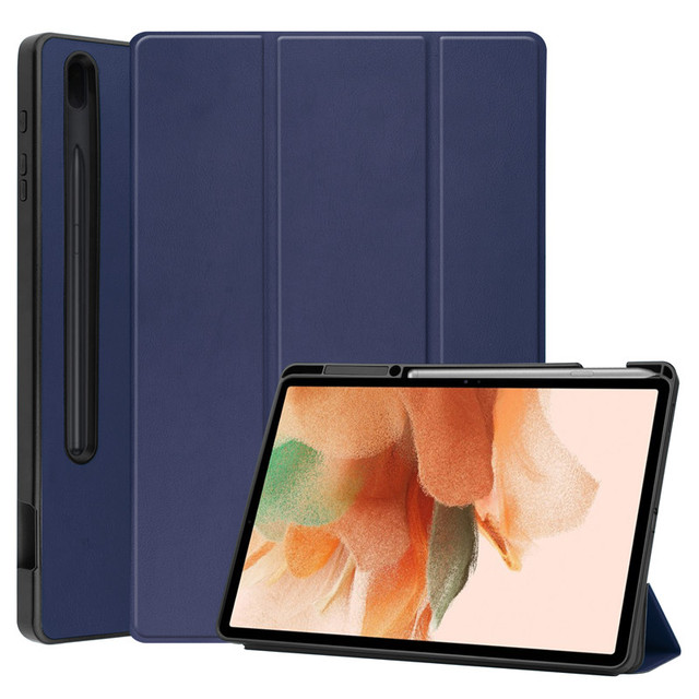 Etui składane z PU skóry i TPU z uchwytem na ołówek do Samsung Galaxy Tab S7 Plus i Tab S7 Fe - Wianko - 16