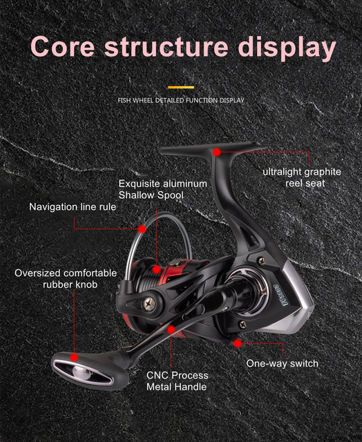 Mavllos Kołowrotek wędkarski morski, szpula 1000 2000 Max Drag 7KG ze stali nierdzewnej - Wianko - 16
