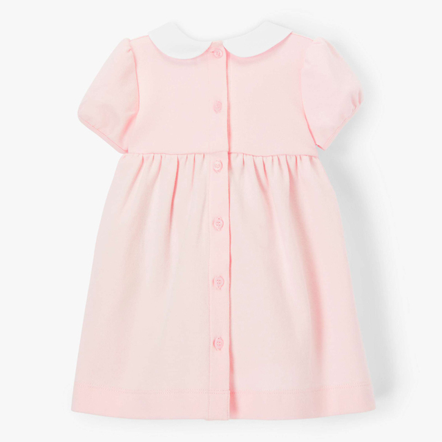 Elegancka sukienka Vestidos dla dziewczynek - mała maven na lato 2022 z bawełnianą tkaniną jednolitego koloru - Wianko - 3