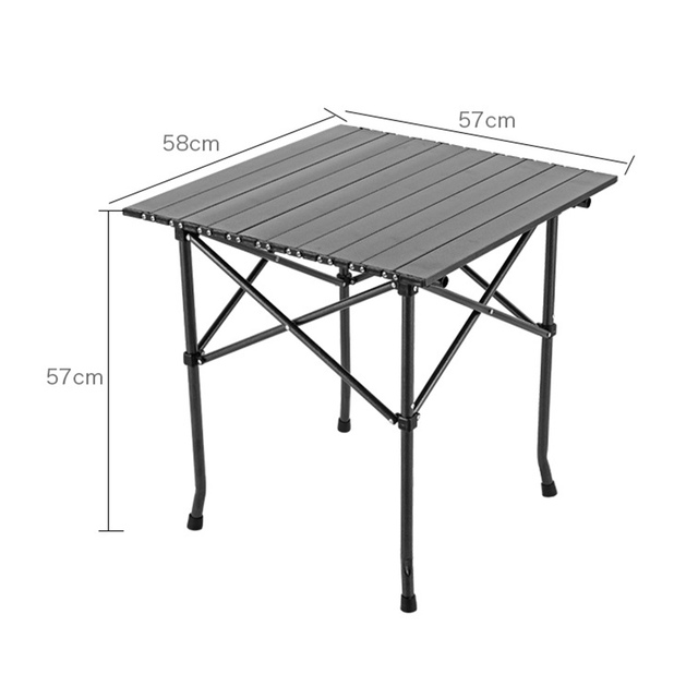 Składany stół na plażę i ogrodowe przyjęcia BBQ - lampka przenośna, waga ze stopu aluminium, wodoodporny blat - Wianko - 5