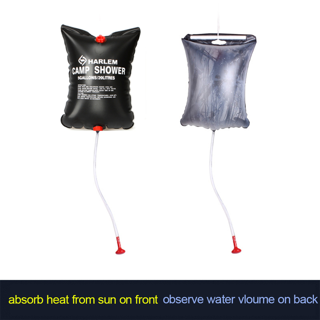 Przenośna słoneczna torba na wodę 20L/40L - podgrzewany prysznic na kempingu, turystyka - Wianko - 18