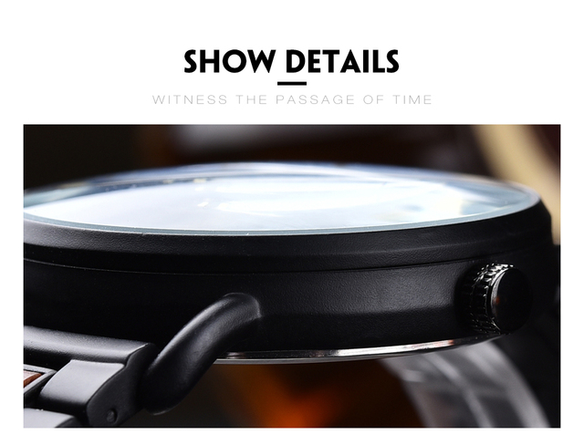 Luksusowy zegarek BOBO ptak drewno Auto data Starry Sky - moda męska, japoński zegarek kwarcowy - Wianko - 12