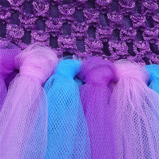 Sukienka Tutu Syrenka dla dziewczynki na imprezę Halloween z pałąkiem na głowę - kształci morze księżniczkę sukienka dzieci zdjęcie ubrania - Wianko - 18