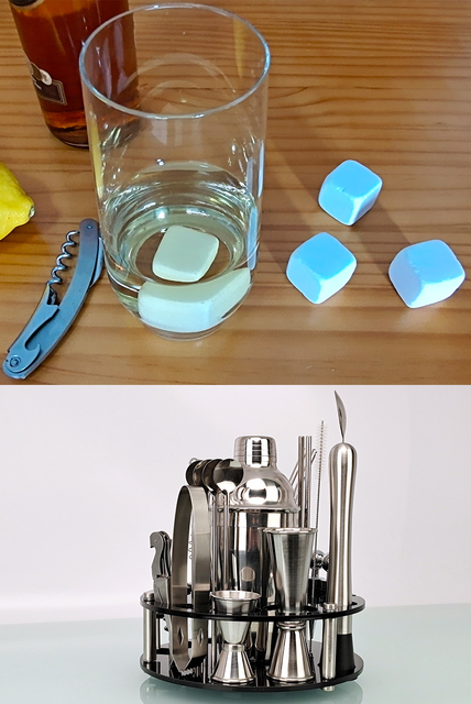 Zestaw barmański Shaker do koktajli akrylowy uchwyt DIY Home garnitur do napojów mieszanych Martini - idealny prezent - Wianko - 27