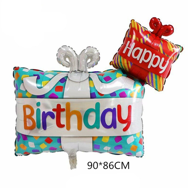 Balon z folii aluminiowej w kształcie tortu z tęczowymi kwiatami - dekoracja na urodziny dzieci i śluby - Wianko - 4