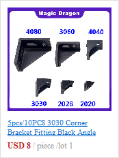 Czarny podwójny narożny wspornik 4040 V-slot do drukarek 3D CNC 100-1000mm - Wianko - 18