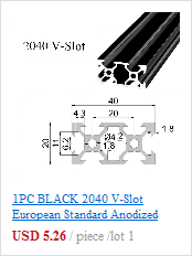 Czarny podwójny narożny wspornik 4040 V-slot do drukarek 3D CNC 100-1000mm - Wianko - 13