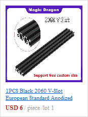 Czarny podwójny narożny wspornik 4040 V-slot do drukarek 3D CNC 100-1000mm - Wianko - 14