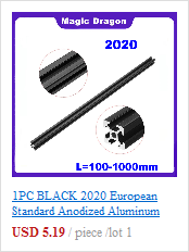 Czarny podwójny narożny wspornik 4040 V-slot do drukarek 3D CNC 100-1000mm - Wianko - 9