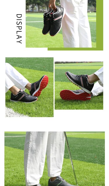 Wodoodporne męskie buty do golfa BINBINNIAO - profesjonalne, lekkie obuwie sportowe - Wianko - 12