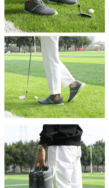 Wodoodporne męskie buty do golfa BINBINNIAO - profesjonalne, lekkie obuwie sportowe - Wianko - 13