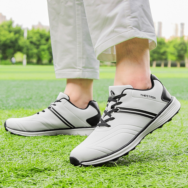 Wodoodporne męskie buty do golfa BINBINNIAO - profesjonalne, lekkie obuwie sportowe - Wianko - 19