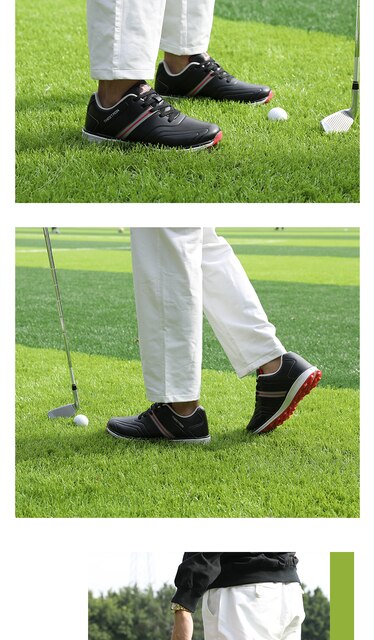 Wodoodporne męskie buty do golfa BINBINNIAO - profesjonalne, lekkie obuwie sportowe - Wianko - 11