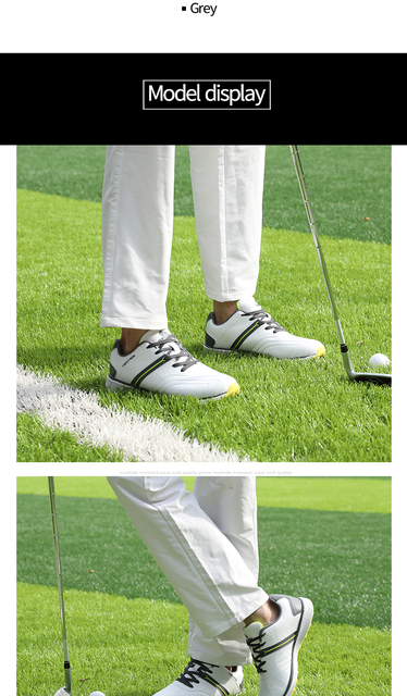 Wodoodporne męskie buty do golfa BINBINNIAO - profesjonalne, lekkie obuwie sportowe - Wianko - 9