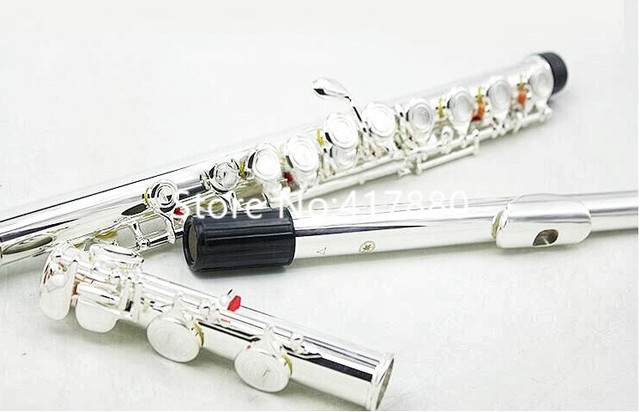 Profesjonalny flet instrument wielu modeli 471 211 271 312 411 - srebrny, 16/17 otworów, wysokiej jakości w przypadku - Wianko - 5