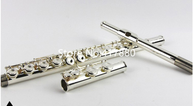 Profesjonalny flet instrument wielu modeli 471 211 271 312 411 - srebrny, 16/17 otworów, wysokiej jakości w przypadku - Wianko - 7