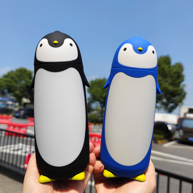 Nowy termos ze stali nierdzewnej 2021 o kreatywnym kształcie pingwina – kubek termiczny Travel z pokrywką, idealny na kawę i wodę - Wianko - 10