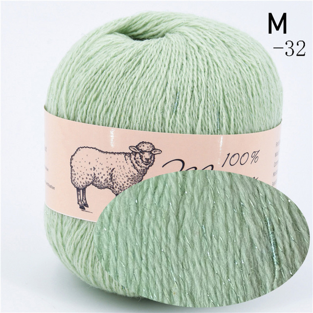 100% wełna Merino - przędza na drutach, miękka i cienka, idealna do szydełkowania, jesienno-zimowa odzież dziecięca - szaliki, 50g - Wianko - 19