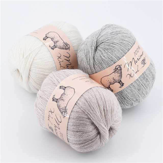 100% wełna Merino - przędza na drutach, miękka i cienka, idealna do szydełkowania, jesienno-zimowa odzież dziecięca - szaliki, 50g - Wianko - 2