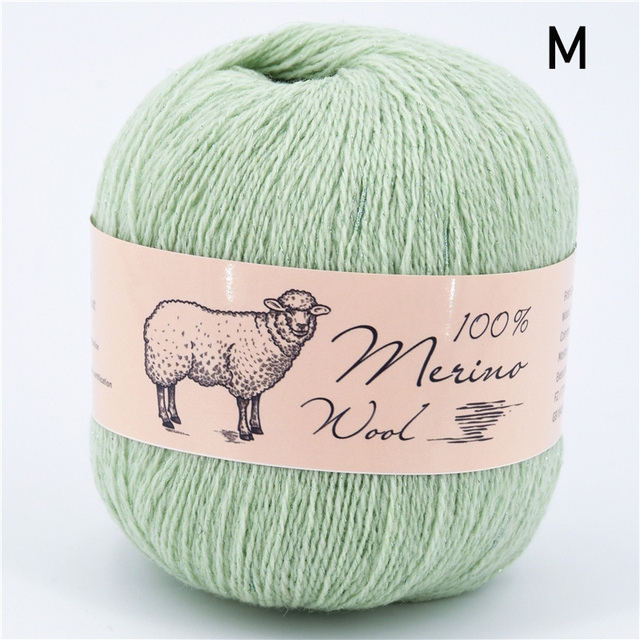 100% wełna Merino - przędza na drutach, miękka i cienka, idealna do szydełkowania, jesienno-zimowa odzież dziecięca - szaliki, 50g - Wianko - 25