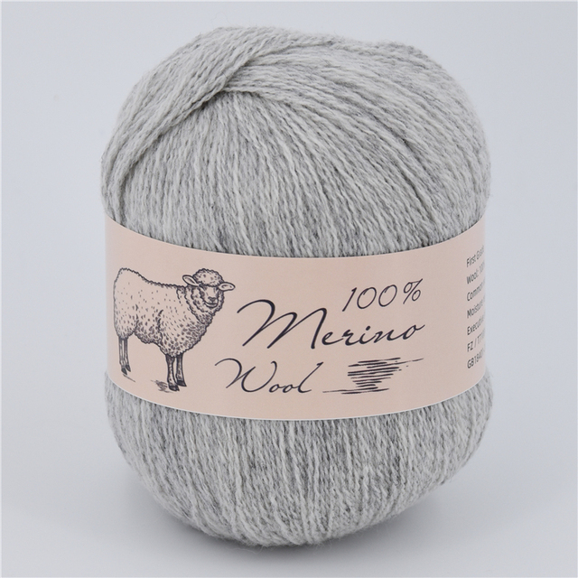 100% wełna Merino - przędza na drutach, miękka i cienka, idealna do szydełkowania, jesienno-zimowa odzież dziecięca - szaliki, 50g - Wianko - 13