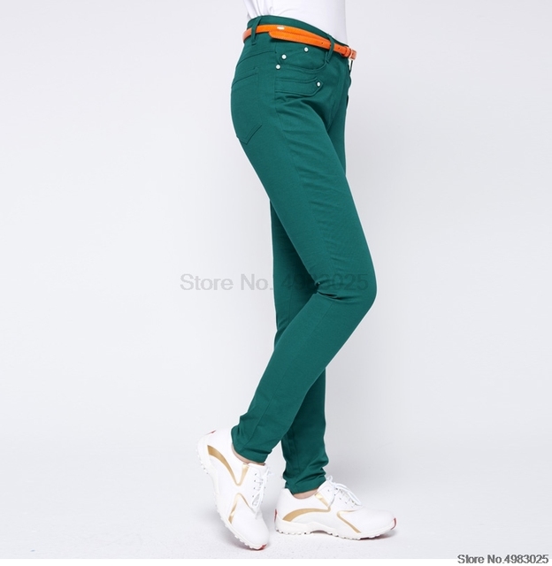 PGM Spodnie damskie do golfa - jesienne/zimowe, pełnej długości, ciepłe, zagęszczone, Slim Fit, sportowa odzież golfowa (D0677) - Wianko - 7