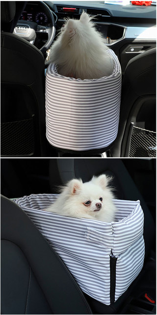 Fotelik samochodowy Baitewei dla małych psów i kotów - kontrola centralna, antypoślizgowe nosidełka - Wianko - 3
