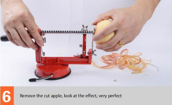 Obieraczka do jabłek z nierdzewnej stali - kreatywne narzędzie do obierania i krojenia owoców - Wianko - 12