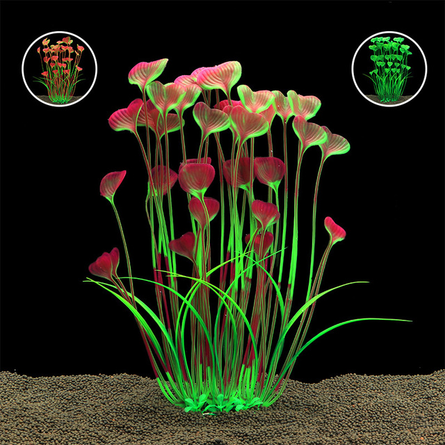 Sztuczna symulacja rośliny wodne 40cm - dekoracja akwariowa z trawy tworzywa sztucznego - Wianko - 3