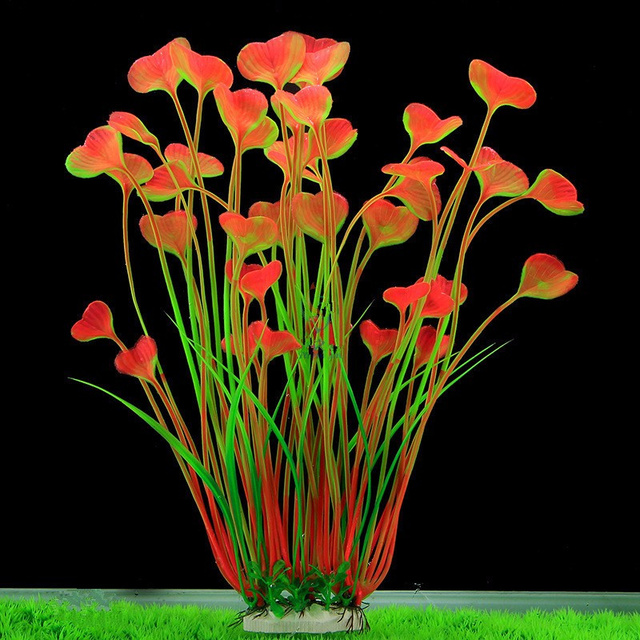 Sztuczna symulacja rośliny wodne 40cm - dekoracja akwariowa z trawy tworzywa sztucznego - Wianko - 6