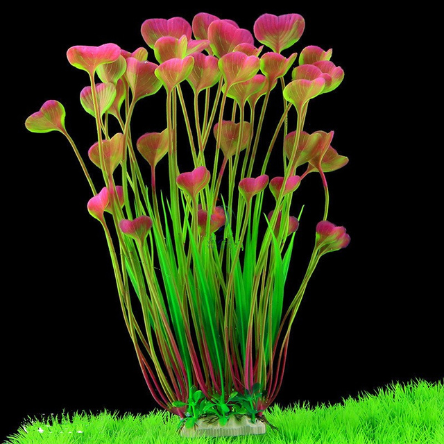 Sztuczna symulacja rośliny wodne 40cm - dekoracja akwariowa z trawy tworzywa sztucznego - Wianko - 5