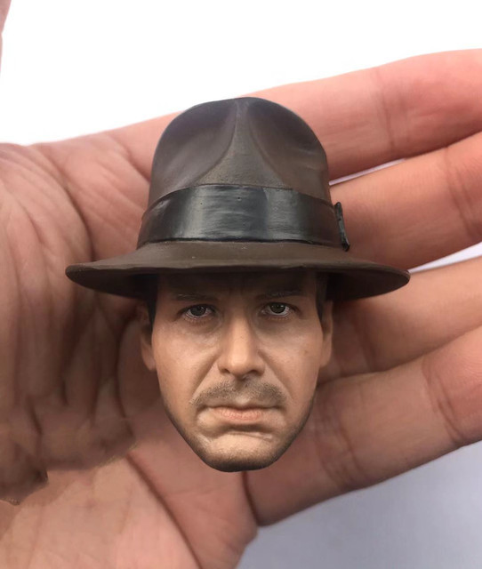 Indiana Jones Harrison Ford - głowa do 12-calowej figurki mężczyzny żołnierza w skali 1/6 - Wianko - 6