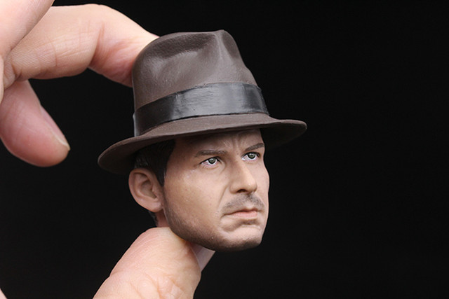 Indiana Jones Harrison Ford - głowa do 12-calowej figurki mężczyzny żołnierza w skali 1/6 - Wianko - 2