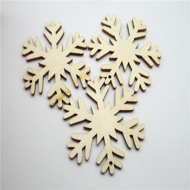 Hollow zakładki z naturalnego mixu 50mm, 10/20/30 sztuk na wzór śnieżynki - kolekcja ręcznych dekoracji do domu - Wianko - 6