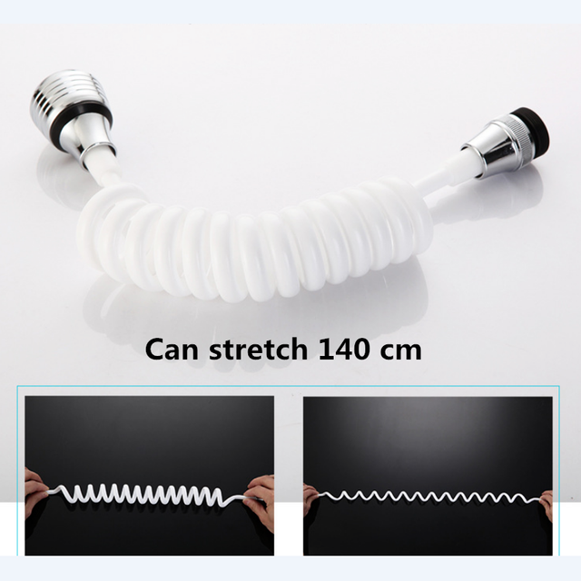 Przedłużka do kranów łazienkowych Home Kitchen o wydłużonej długości z elastycznym wężem ABS dla łatwiejszego czyszczenia - Wianko - 3
