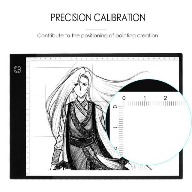 VKTECH Cyfrowy Tablet Graficzny A4 z LED Kalibracją do Artystycznego Rysowania - Podświetlana Tablica Tracing Pad - Wianko - 8