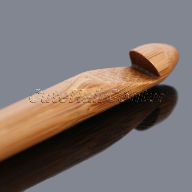 Zestaw 12 uchwytów bambusowych szydełek do robótek ręcznych 14.5cm-15cm - Wianko - 5