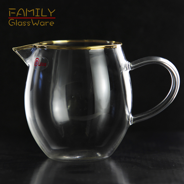 Przezroczysty kubek do herbaty fair cup z odpornym na wysokie temperatury bezołowiowym szkłem, idealny na ceremonie parzenia herbaty Kung Fu - Wianko - 2