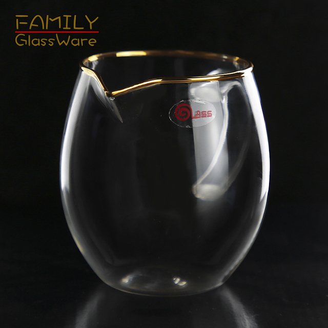 Przezroczysty kubek do herbaty fair cup z odpornym na wysokie temperatury bezołowiowym szkłem, idealny na ceremonie parzenia herbaty Kung Fu - Wianko - 3