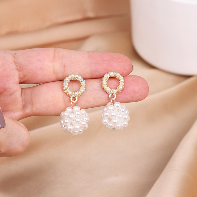 Kolczyki BOSI nowa perła dla kobiet 2021 - duże i małe hobo - Wianko - 5