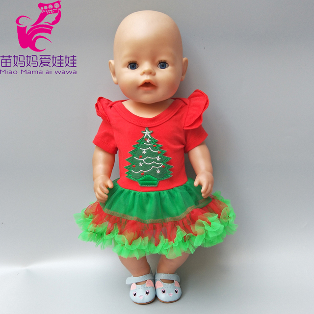 Dziewczyna lalka świąteczna sukienka, szal, spódnica, legginsy - 18 cali - Wianko - 33