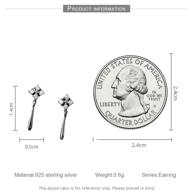 Wykwintne kolczyki z 925 srebra z mini srebrnymi stadninami i błyszczącymi koralikami - Wianko - 6