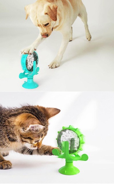 Interaktywny gramofon w kształcie kotka dla psa - zabawka do układania puzzli w formie jedzenia z przyssawką i miską - akcesoria dla psów - Wianko - 8