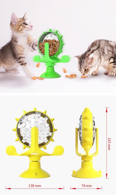 Interaktywny gramofon w kształcie kotka dla psa - zabawka do układania puzzli w formie jedzenia z przyssawką i miską - akcesoria dla psów - Wianko - 2