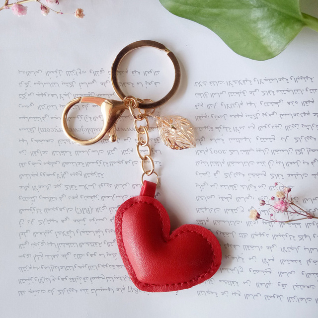 Breloczek na klucze z miłością - kobiety, nowoczesne, delikatne, liść, wisiorek na torbę, biżuteria - Wianko - 32
