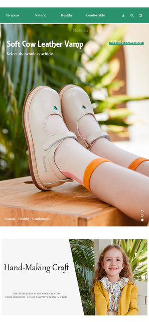 Nowa wiosna-jesień! Skórzane buty dziecięce z prawdziwej skóry bydlęcej w kolorze różowym, beżowym i czarnym - dla małych księżniczek - Wianko - 3